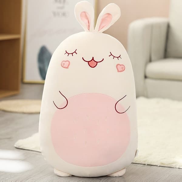 Squishmallow Kudde Docka Kawaii Djur Fet Dinosaurie Kudde Plysch - Perfekt Rabbit 45cm