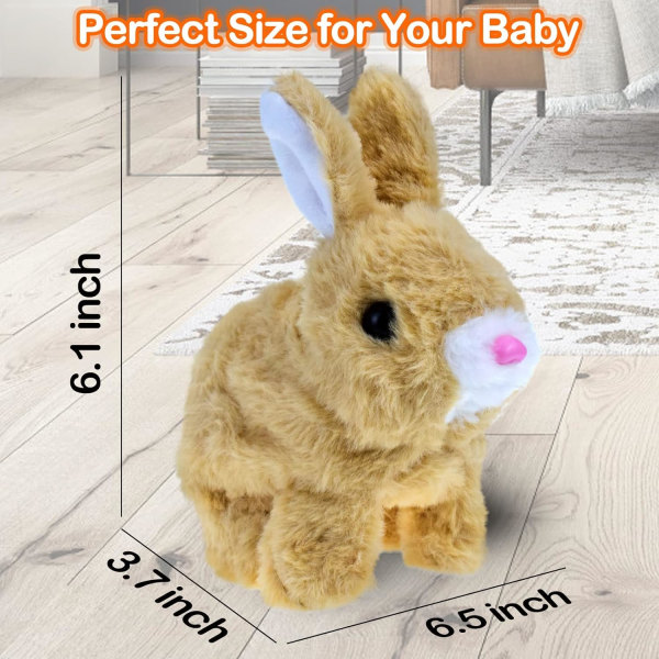 Plysch baby för 0-36 månader Hoppande kaninleksaker för barn Ålder 2 3 4 5  Flickor Pojkar Elektroniska interaktiva leksaker Presenter 1 2 3 år gammal  baby 0c3f | Fyndiq