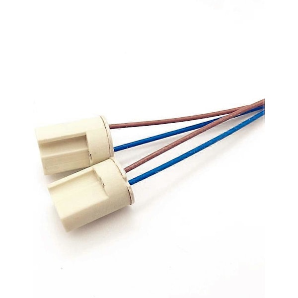 10 Stk. G9 Keramisk Lampeholder, Halogenlamper Keramisk Konnektor Sokkel, G9 Lampeholder 250V G9 Sokkel Keramisk Lys Lampeholder
