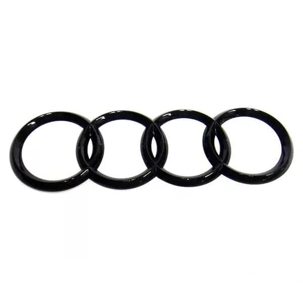 Svart Blank Bagasjerom Ring Badge Emblem for Audi A3 A4 S4 A5 A6 S 192x62mm