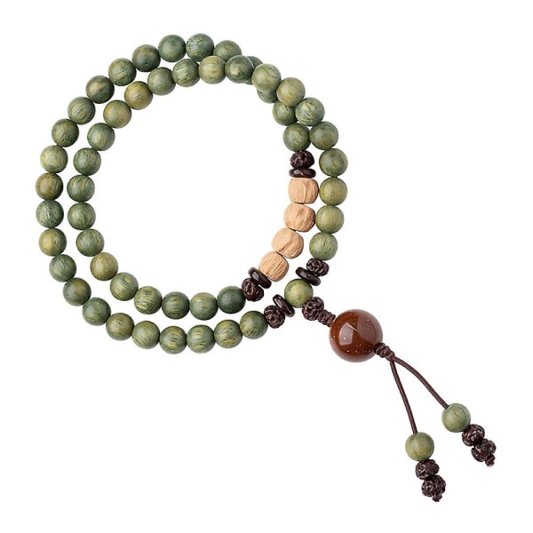 Finn ro med Yoga Meditation Bønn Buddha Beads Wrap Armbånd - Ideell for menn og kvinner Style 2 8mm