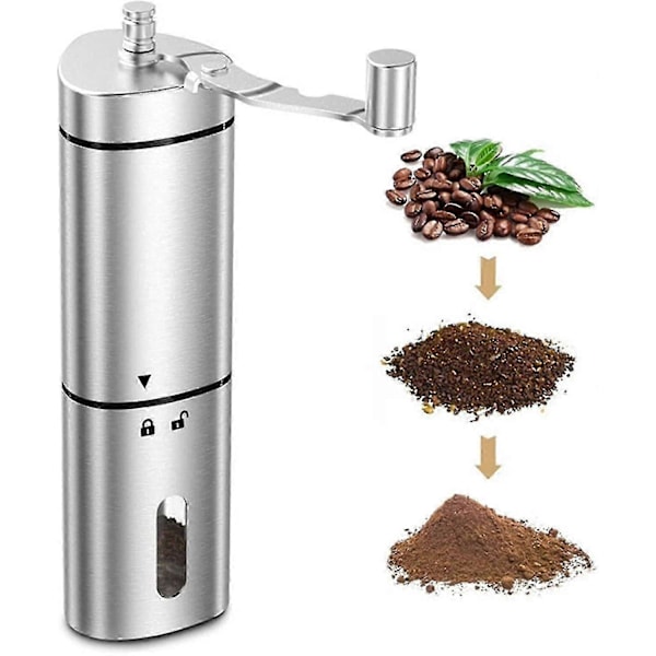 Manuell Konisk Kaffekvarn, Rostfri Burr Kaffekvarn Liten Kaffe Kryddkvarn-- Produktkod 36065