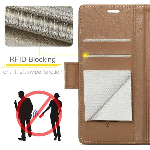 Fodral för Samsung Galaxy Note 20 Ultra, Premium RFID-skyddat plånboksfodral i PU-läder med magnetlås [J537]