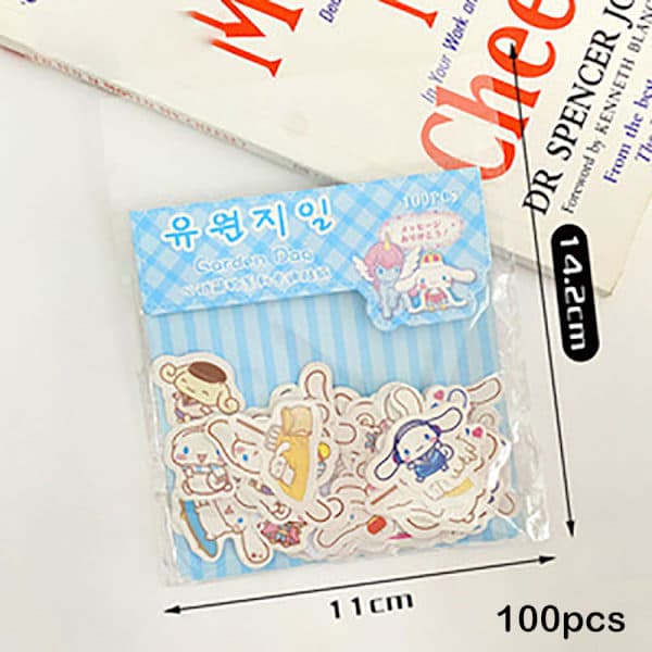 100 ark Kreativa Tecknade Capybara Pappersdekaler DIY A7 A7