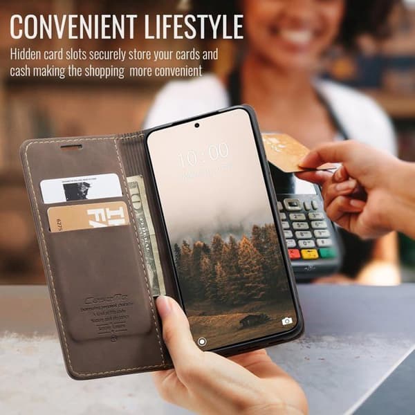 Etui til Xiaomi Redmi Note 15 Pro 5G, Premium PU-læder beskyttelsesetui, Flip-etui [J977]