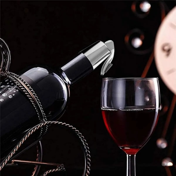 2 st vinflaskproppar - Vinproppar i vakuum i rostfritt stål