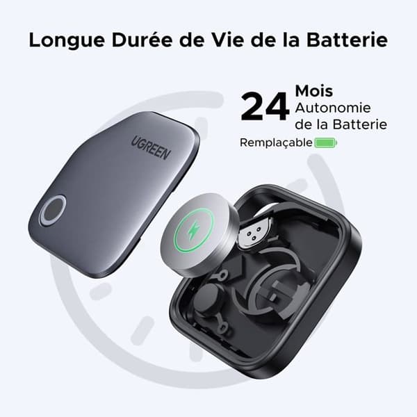 GPS-lokalisator - Finetrack Smart Finder Bluetooth iOS, 2 års batteritid, kompatibel med Hitta, för resväskor/nycklar/väskor