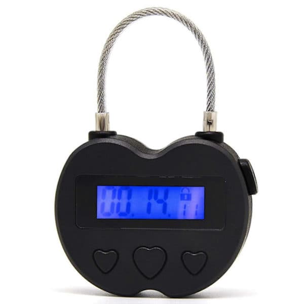 2x Smart Time Lock LCD Display Tidslås USB Genopladelig Midlertidig Timer Hængelås Rejseelektronik