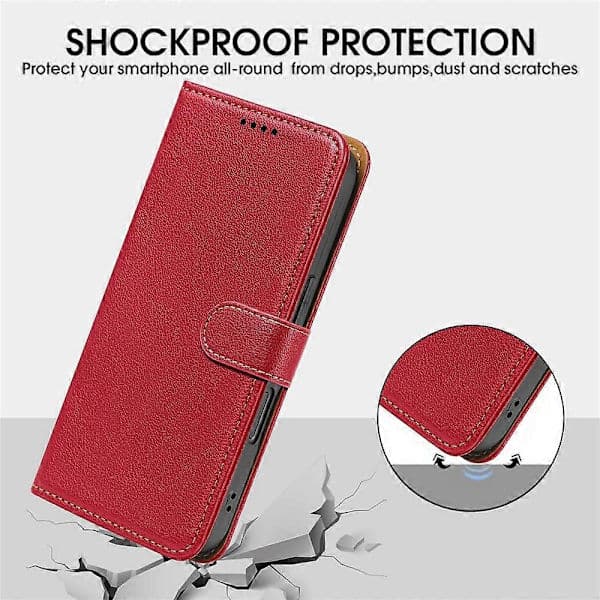 Xiaomi Redmi 15 5G Mobilskal med RFID-blockering & Magnetlås Red
