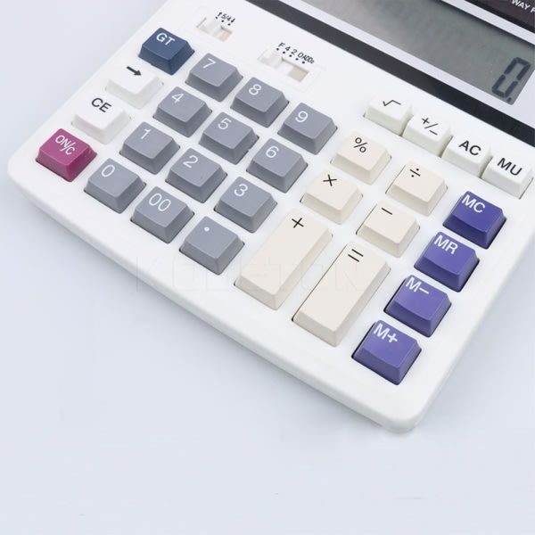 DS-200ML Klassisk kalkulatorkalkulator - Store knapper Hvit