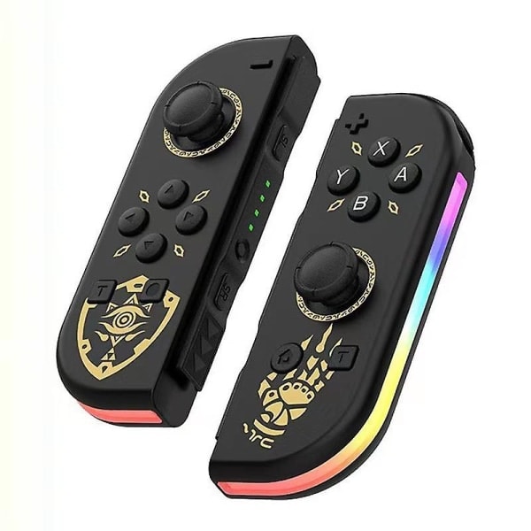 Trådløs controller kompatibel med Nintendo Switch, OLED, Lite Gamepad Joystick (L.R) Udskiftning med RGB-lys