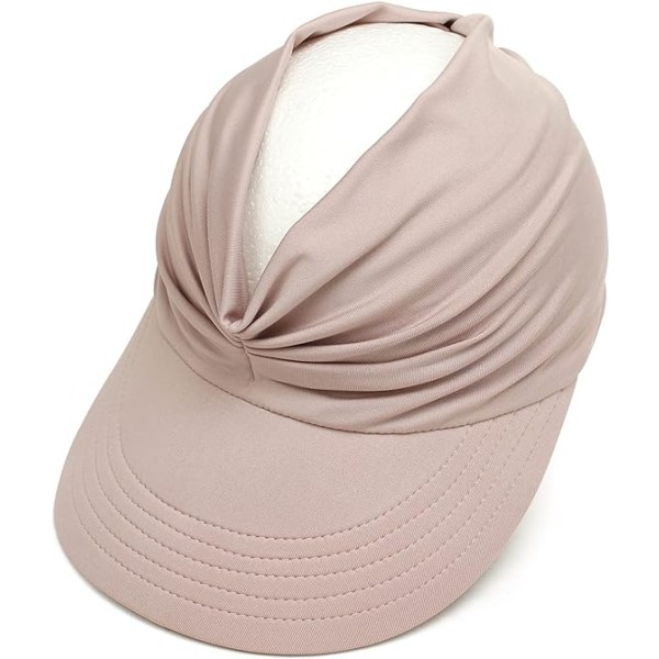 Kvinners Bredbrem Solhatt UPF 50+ Anti-UV Sommer Strandhatt Foldbar Hurtigtørkende Solbeskyttelse Strand Sportshatt Pink