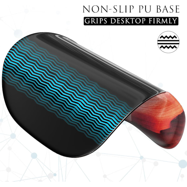 Ergonomisk musematte med håndleddsstøtte i minneskum, komfortabel datamusematte for bærbar PC, smertelindrende håndleddsstøtte Canyon Antelope Canyon Antelope