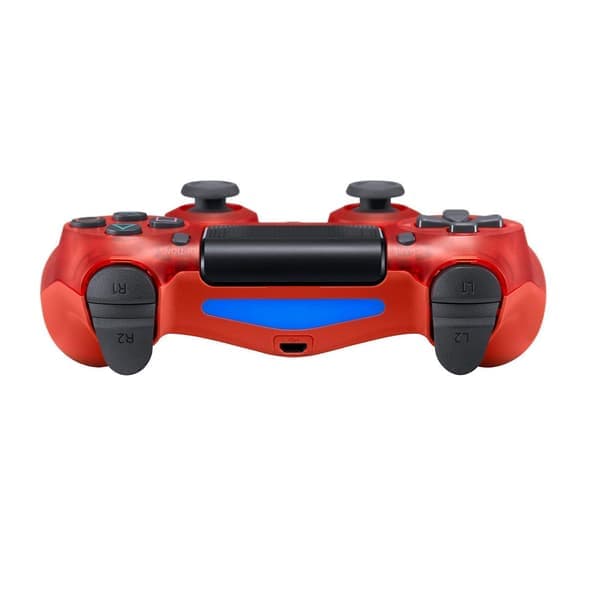Trådløs Controller Dobbelt Vibrations Spil Joystick Controller til Ps4 Controller/Slim/Pro, Kompatibel med PS4 Konsol Transparent Rød Transparent Red
