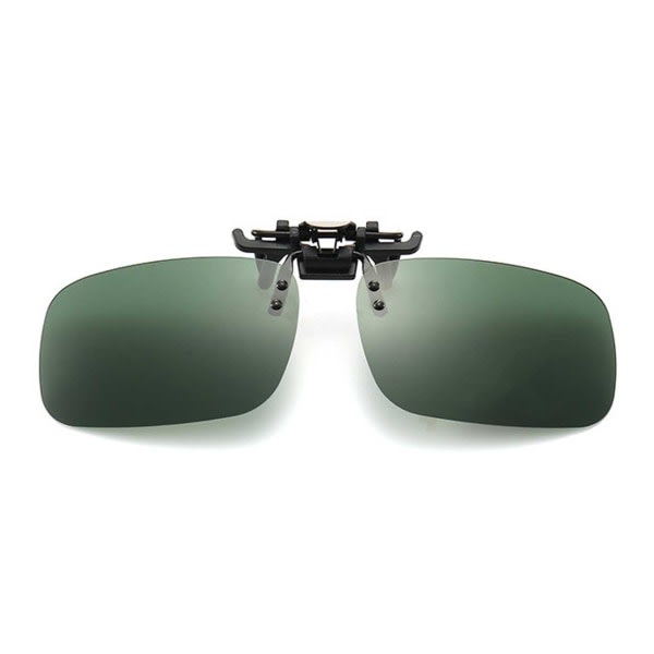 Clip-on Solglasögon Grönt Glas 43x60mm grönt