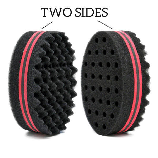 2 stk. Hår Svamp Til Krøller Mænd Kvinder Børn Frisør Hårbørste Svamp Dreads Låsning Twist Afro Curl Coil Wave Hårpleje Værktøj