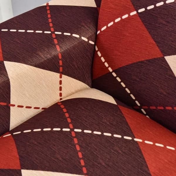 Elastisk hjørnesofatrekk med sjeselong, 3+2-seter, L-formet stretch-sofatrekk i polyester med