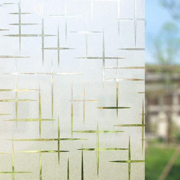 Vinduefolie uden lim Selvhæftende folie Frosted statisk folie bad Frosted 45*100cm
