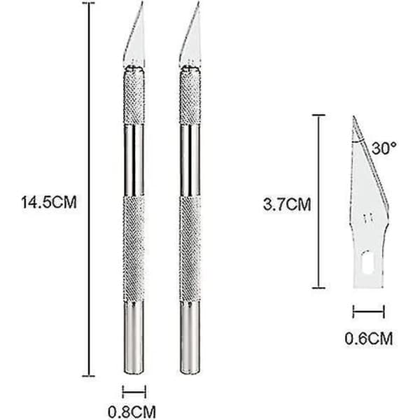 CNE Scalpel Precision Work Knife 2, jossa 42 terää - Täydellinen