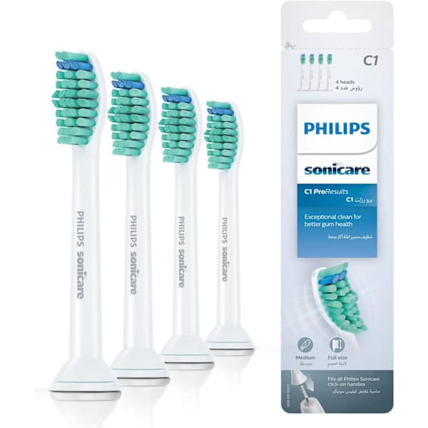 Ersättningsborsthuvuden kompatibla med Philips Sonicare, förpackning vit C1 White C1