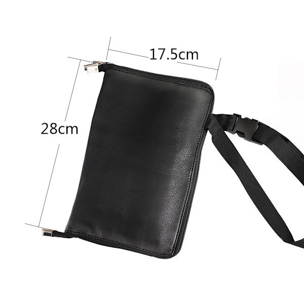 Sort 24-delt Makeup Børste Taljetaske Etui Kunstner Etui