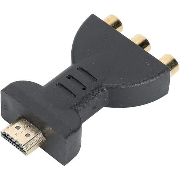 HDMI til RGB AV Video Converter RCA Komponent Converter 1080P Audio Video Sync Adapter