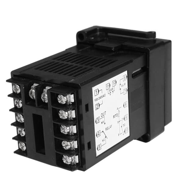 2X SINOTIMER MC101 PID-temperaturkontroller med digitalt display, Celsius- og Fahrenheit-moduser, sensorinngang