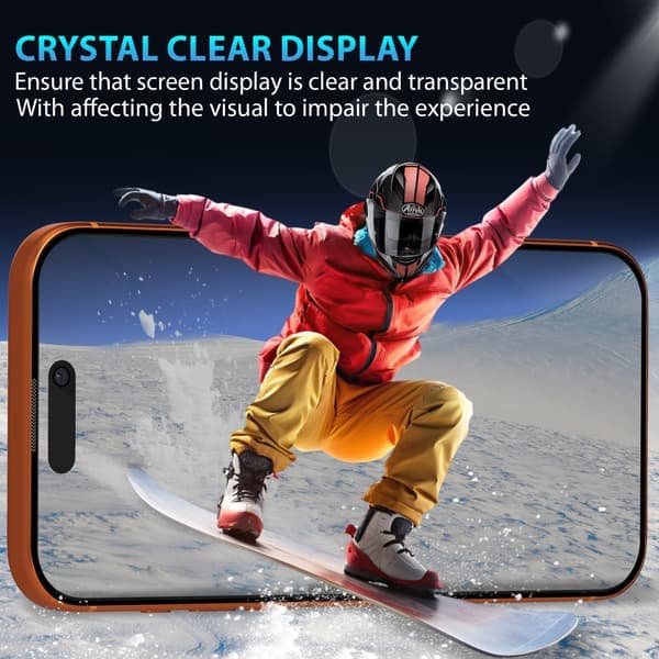 1-pack iPhone 17 Pro Sekretess Skärmskydd - Härdat Glas 9H - Superkvalitet 3D