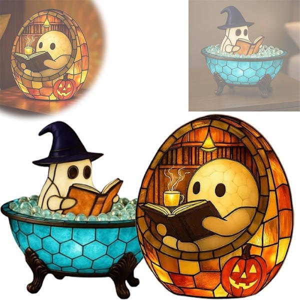 2025 Ny USB Halloween Spøgelse Boblebad LED Lampe e Spøgelse Nat A1 A1