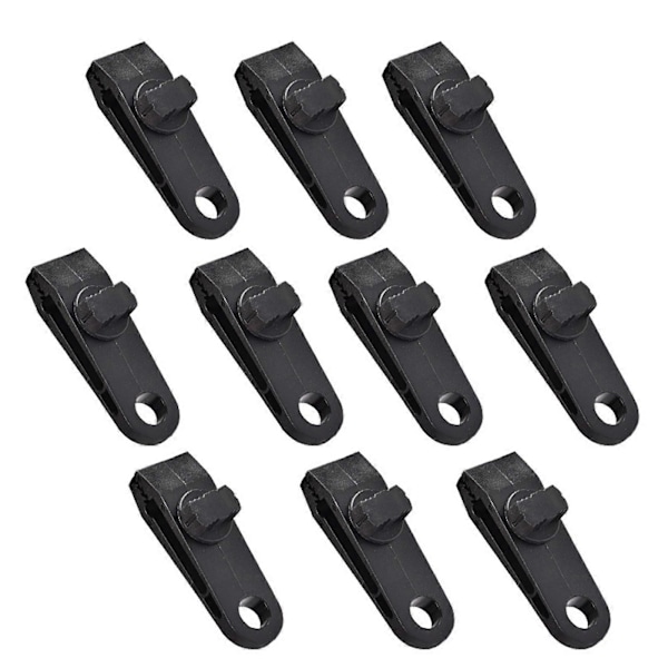 1/10 st Fastspännen i Plast för Tält Vindskydd Markis Klämma Set med Tandformad & Skruvlås 10pcs
