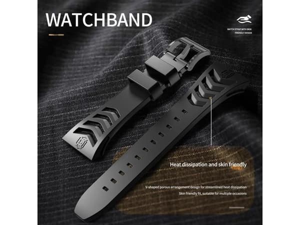 Mod Kit rustfritt stål-etui for Apple Watch 45mm/44mm, erstatningsrem for iWatch Series 4/5/6/7/8/9/SE/SE2