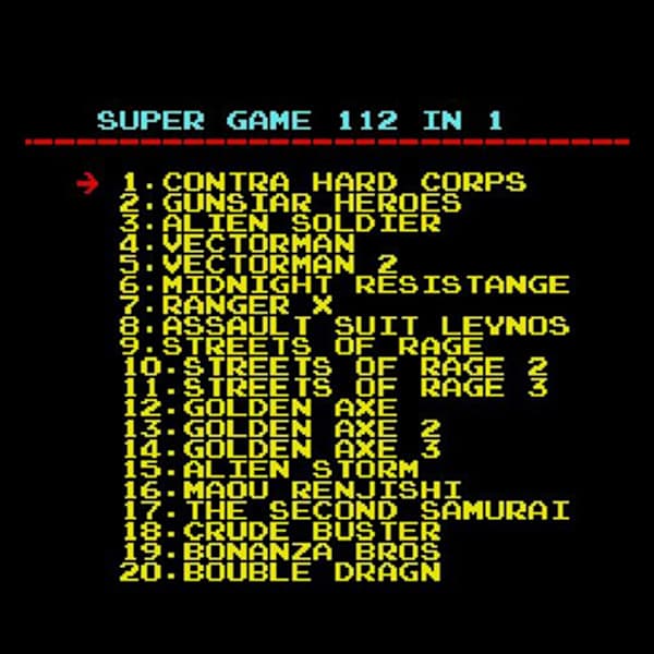 16-bit spilpatron virker på PAL- og NTSC-konsol til MegaDrive