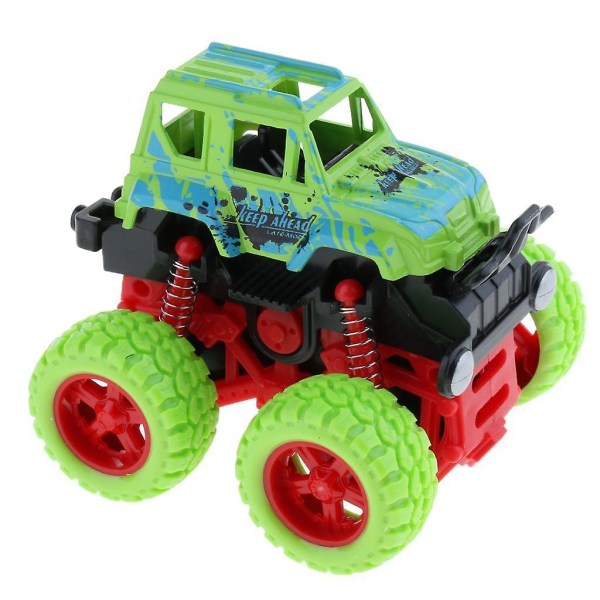 Friktionsdriven Monster Truck Tröghetsbil Big Tire Wheel Truck Leksak för barn