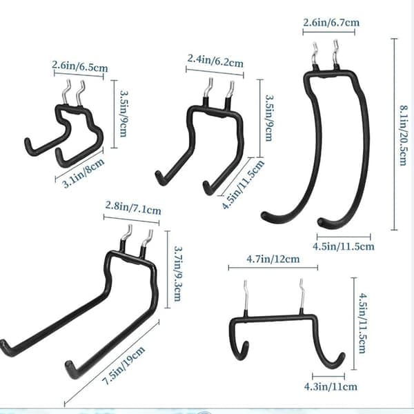 Garasjeoppbevaringskroker Veggmontert holder CC C C