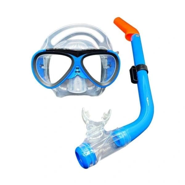 Sett, antidugg for barn, dykkerbriller med snorkel - Glad