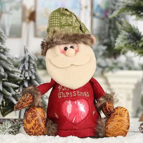 Julgodis Presentpåse med Dragkedja för Presenter Äpplen Godis A A1 A1