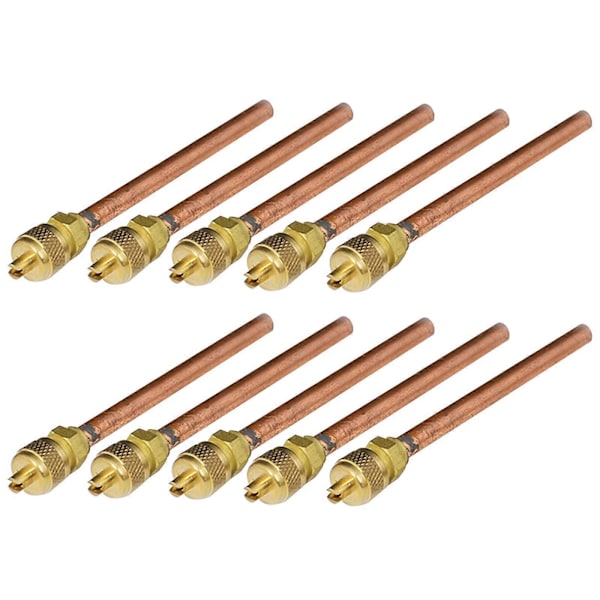 10 st Service/Access Valve 1/4\" SAE x 1/4\" OD x 2.75\" Stam &amp; Kärnremover