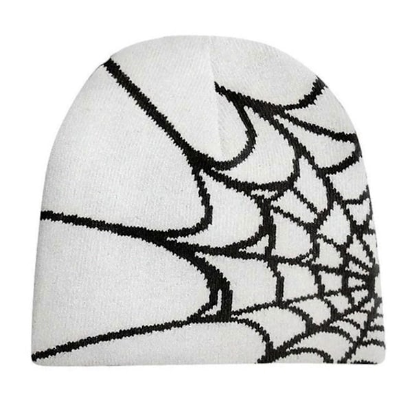 Vinter Beanie Strikket Hat Blød Edderkoppeweb Løstsiddende Slouchy Strikket Vinter Varme Beanies til Koldt Vejr Skate Cap B