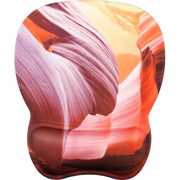 Ergonomisk musemåtte med håndledsstøtte i memoryskum, komfortabel computermusemåtte til bærbar computer, smertelindrende håndledsstøtte Canyon Antelope Canyon Antelope