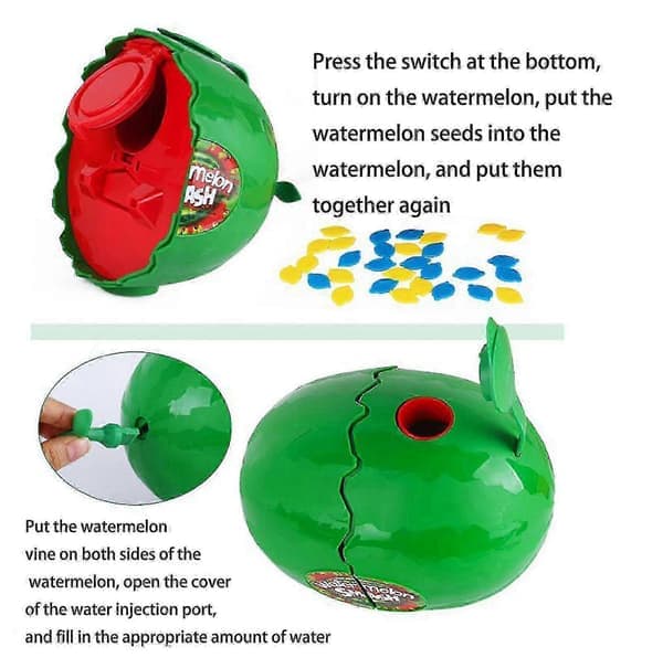 Vattenmelon Spännande Spel, Vattenmelon Spricker Och Du Förlorar