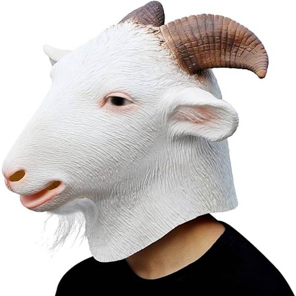 Deluxe Halloween-kostymfest Latex Djurhuvud Mask Get
