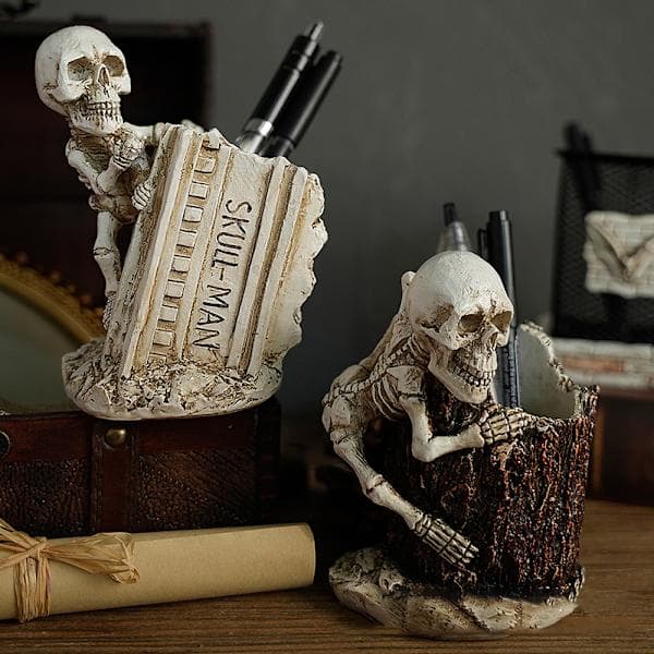 Halloween Kranie Blyant Blyant Case Skelet Nøgleholder Makeup Børste A2 A2