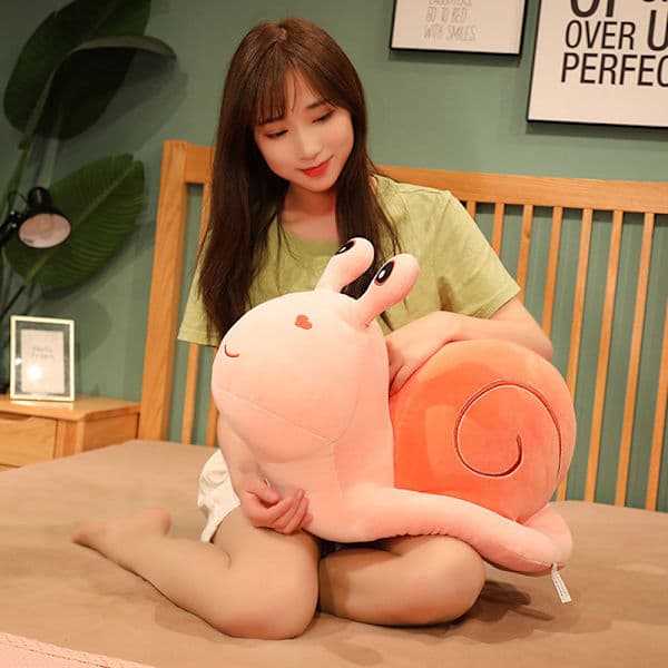 Snegle Plyslegetøj Dyrepude Udstoppede Bløde Kawaii Snegle Dukke Blå one size Blue