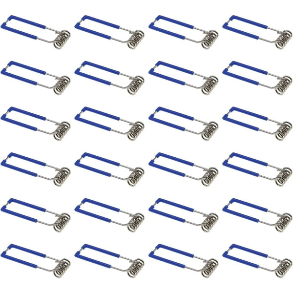 24-pack fjäderklämmor för infällda spotlights GU10 MR16 1,5 x 60 mm