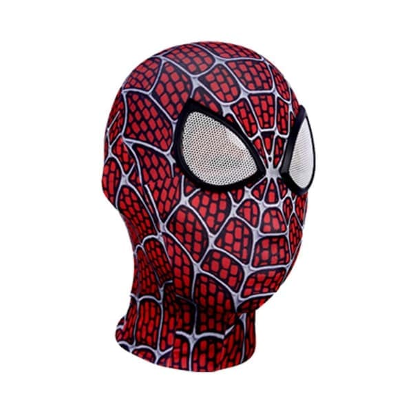 Spiderman Maske Superhelt, Cosplay Masker Spider rød sort rød sort Barn red black Kid