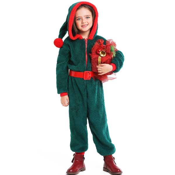 Korallfleece Foreldre-Barn Julekostyme Cosplay Barn Children XL