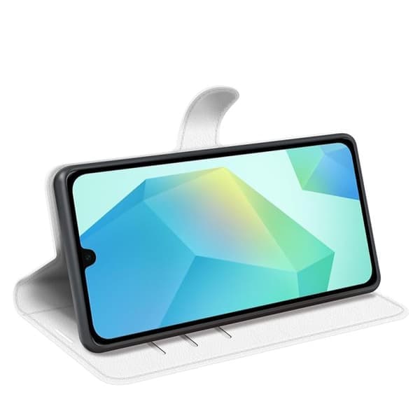 Samsung Galaxy A17 5G beskyttelsesdeksel med stativfunksjon [JUN] Hvit Vit