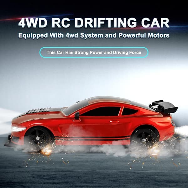 Ae86 1/16 RC-driftauto nopea kauko-ohjattava driftauto lapsille ja aikuisille, punainen red
