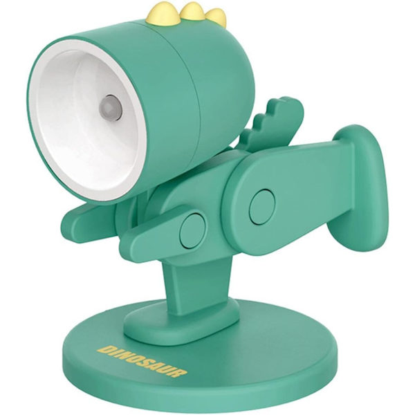 Unik dinosauriebordslampa | LED-lampa för sovrum | Söt lampa för studenter som skyddar ögonen, justerbar skrivbordslampa för heminredning Green