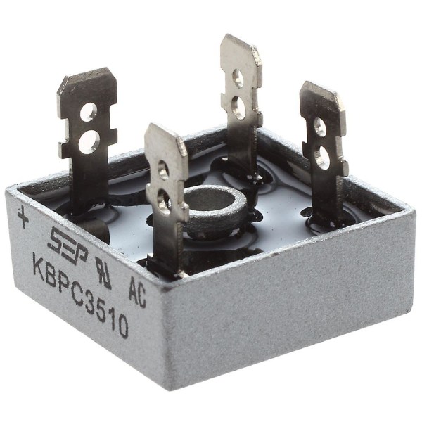 Kbpc3510 35a 1000v enfaset firkantet diode PCb bro likeretter